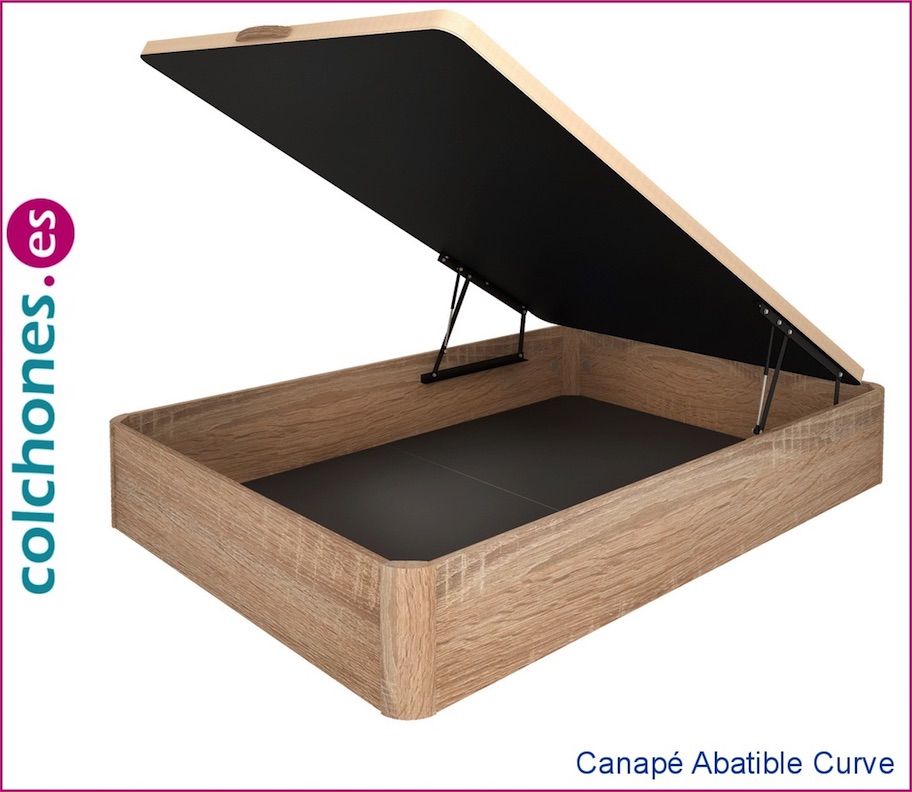 Canapé abatible de madera gran capacidad - Colchones Valencia®