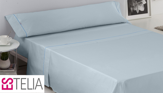 Juego de sábanas 4 piezas Tamaño protector de colchón 90 x 190/200 cm Juego  de Sábanas de 4 Piezas Azul claro